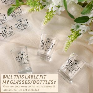 Pegatinas DE BODA Take a Shot, pegatinas de transferencia UV DTF, etiquetas transparentes impermeables para botellas de <span class=keywords><strong>vinilo</strong></span> para despedida de soltera, despedidas de soltera - Product Image 3