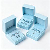 Boîte à bijoux de haute qualité, emballage cadeau élégant pour bijoux, boîte en carton fantaisie pour bague, collier, avec velours