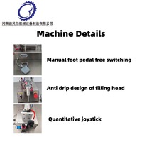 Machine de remplissage semi-automatique professionnelle pour sauces liquides, pâtes à haute viscosité, miel, chocolat, cacahuètes et savon