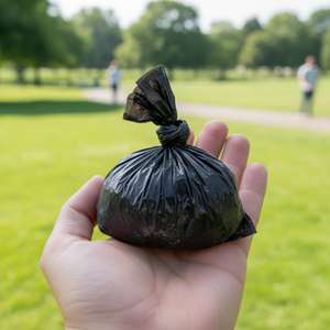 Sacs à déjections canines biodégradables Yommy 32x22cm extra épais et imperméables - Product Image 3