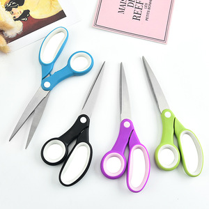 <b>Left</b> <b>Handed</b> Tailor <b>Scissors</b> Stainless Steel 8.3 Inch V Shaped Multi Functional Household Office Use Green Blue Black - Product Image 1