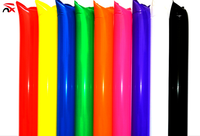 Bâtons de soutien gonflables de haute qualité pour cheerleading, diamètre personnalisable, couleur unie, accessoires de ballons portatifs pour créer une ambiance