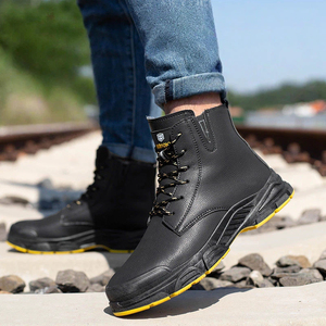 Chaussures de sécurité d'extérieur légères, imperméables, isolées, pour l'hiver, à tige haute, pour travaux de construction - Product Image 6
