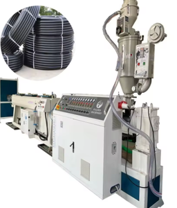 Machine à tube corrugué monocouche haute vitesse, contrôle PLC pour tube PVC, extrudeuse plastique à plaque 38CrMnAl, économie d'énergie, variateur ABB - Product Image 3