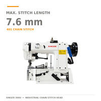 Tête de couture Singer 300U pour ourlet de ruban, tête de machine Singer 300U pour point de chaînette et ourlet de ruban 2026