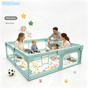 <span class=keywords><strong>Parc</strong></span> pour <span class=keywords><strong>bébé</strong></span> PPEN1 120*180cm, clôture <span class=keywords><strong>pliable</strong></span> pour enfants, <span class=keywords><strong>parc</strong></span> pour <span class=keywords><strong>bébé</strong></span> d'intérieur, clôture de jeu pour enfants d'intérieur - Product Image 1