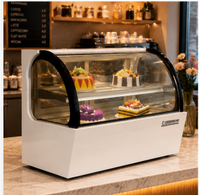 Showcase Kue Oval Mini 540 Pendingin Udara Kontrol Digital Pencairan Otomatis