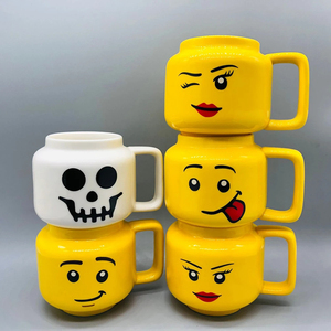 Tazza in Ceramica Cartoon 250ML con Motivo Testa di Figura Maliziosa, Tazza da Caffè per <span class=keywords><strong>Latte</strong></span> e Tè, Regalo Aziendale per la Famiglia - Product Image 5