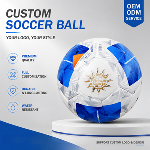Pallone da Calcio Gonfiabile Portatile in Pelle Termosaldata OEM, Facile da Gonfiare, Misure 3/4/5, Logo Personalizzato, Vendita all'Ingrosso - Product Image 1