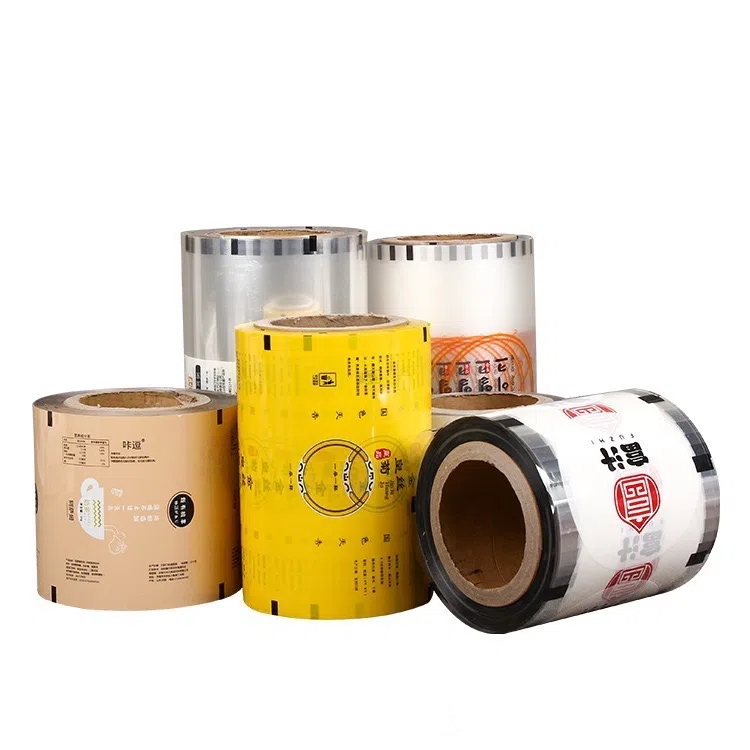 Manufacturer Printing Food Material Plastic Wrapping Film Roll Aluminum Foil Roll Film for Snack Powder Coffee Packing