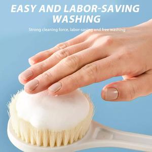 Spazzola da bagno manico lungo morbido per capelli da bagno e retro per bagno spazzole per il corpo fango spazzola per massaggio - Product Image 2
