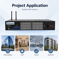 Système PABX modulaire TP848 en rack, 4 à 8 lignes CO, 16 à 48 extensions, PBX 4G GSM pour projets de bureau et d'entreprise