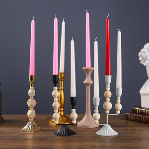 Velas Cónicas de Parafina Mystic Arts, de Tallo Largo y Cilíndricas, para Decoración de Cenas, Iluminación y Accesorios - Product Image 1