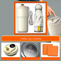 Ensemble cadeau de tasse à café et mini parapluie de luxe 2-en-1 avec logo personnalisé, économique, pour Noël, le bureau et les souvenirs promotionnels