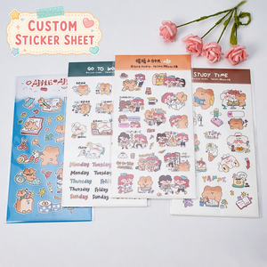 Adesivi in Vinile Personalizzati con Taglio Kiss Cut, Impermeabili ed Estetici, con Supporto in Cartoncino per Journaling e Scrapbooking - Product Image 1