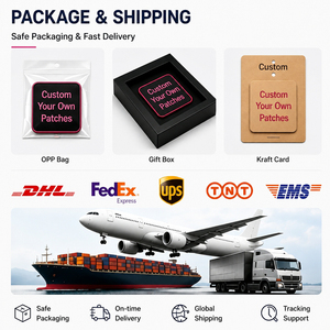 Servicio Integral de Fábrica ODM OEM Diseño Personalizado Logotipo Borde Merrow Parches Bordados Termoadhesivos Accesorios de <span class=keywords><strong>Ropa</strong></span> - Product Image 6