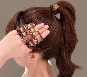 Élastiques à <span class=keywords><strong>cheveux</strong></span> haute élasticité, sans dommage, doux pour <span class=keywords><strong>les</strong></span> <span class=keywords><strong>cheveux</strong></span>, élastiques pour femmes aux <span class=keywords><strong>cheveux</strong></span> épais - Product Image 5