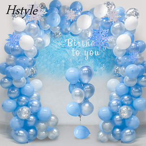 <span class=keywords><strong>Kit</strong></span> d'arche de guirlande de ballons 16 pieds de long, ballons en latex effet <span class=keywords><strong>neige</strong></span> glacée, pack pour mariage, <span class=keywords><strong>anniversaire</strong></span>, baby shower, enterrement de vie de jeune fille, décoration de fond SET780 - Product Image 1