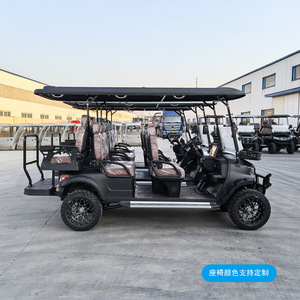 รถกอล์ฟไฟฟ้า 6 ที่นั่ง แบตเตอรี่ 60V 100AH ระยะทาง 70 กม. สำหรับสนามกอล์ฟและสวนสาธารณะ ปรับแต่งสีได้ - Product Image 4