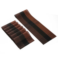 Chemin de table en vinyle de luxe lavable, ensemble de sets de table en PVC pour table de cuisine et de salle à manger