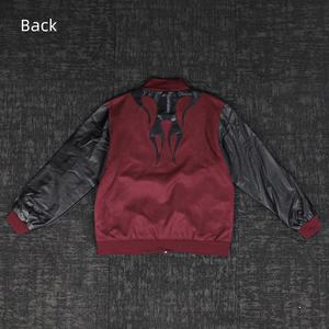 Veste bomber unisexe tendance de style rétro personnalisé, veste de rue, couleur contrastée, marque tendance pour hommes - Product Image 3