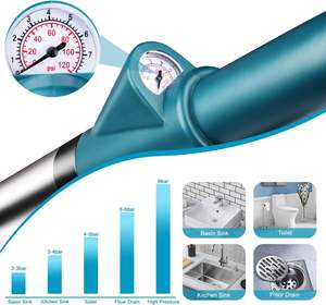 Déboucheur écologique en acier inoxydable pour toilettes, éviers, canalisations et drains – Déboucheur à air comprimé - Product Image 3