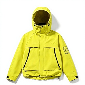 Veste imperméable surdimensionnée unisexe à capuche coupe-vent avec plusieurs poches zippées, veste hardshell pour la randonnée en plein air, le <span class=keywords><strong>ski</strong></span>, Gorpcore - Product Image 2