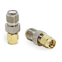 Adaptateur coaxial RF SMA mâle vers F femelle, connecteur droit, 50 ohms, en laiton, convertisseur d'antenne, usine OEM ODM