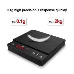 Hoch 2kg Kc200 Anpassbares Pulver Digitaler Wiege fluss Kommerzielle Bluetooth 2025 Wasser USB 2000g Mini Lcd Kaffee waage - Product Image 4