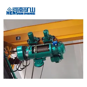 MD Type Double Speeds 10 Ton Electric Wire Rope Hoist For Monorail Crane