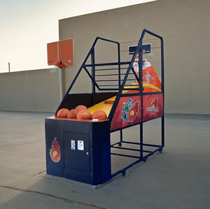 Basketball <strong>Shooting</strong> Arcade Machine Coin Operated Commercial Steel Cage LED <strong>Scoreboard</strong> for Indoor Amusement Park Kids Complex - Product Image 2