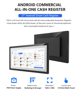 ราคาโรงงาน เครื่องบันทึกเงินสดอัจฉริยะระบบแอนดรอยด์ขนาด 27 นิ้ว 32 นิ้ว RK3576 พร้อมหน้าจอสัมผัสแบบ Capacitive 10 จุด แท็บเล็ต Android 14 สำหรับธุรกิจ - Product Image 2