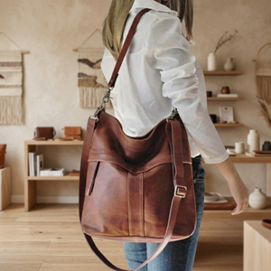 Sac à main pochette portable pour filles en cuir véritable de haute qualité, durable, souple, imperméable, écologique, lourd et tendance avec fermeture éclair - Product Image 1