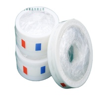 Protège-tuyaux jetables stériles transparents Sani-Sleeve, type préservatif, pour pilules et liquides, épaisseur 35 microns, diamètre extérieur 60 mm, diamètre intérieur 20 mm