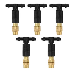 Micro Drip Irrigation Misting 4/7 PVC Brass Sprinkler Garden Tool Spray Misting Nozzle Garden Watering System Accessories - Product Image 1