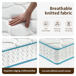 Colchón Individual de Muelles Ensacados Silenciosos e Independientes para Uso Hospitalario, Tejido de Algodón de Punto de 400g/m, Ecológico y Ortopédico - Product Image 2