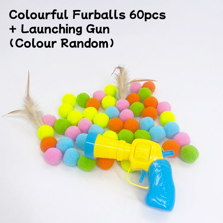 60ลูก + ปืนยิง (สีสุ่ม)