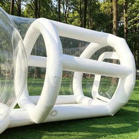 Château gonflable extérieur blanc en PVC, maison à bulles, pour mariage, fête, jeux d'enfants, à vendre