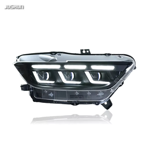 Pour Ford <span class=keywords><strong>Mustang</strong></span> 15-22 ensemble <span class=keywords><strong>de</strong></span> phares LED avec lentille modifiée 6000k <span class=keywords><strong>feux</strong></span> <span class=keywords><strong>de</strong></span> <span class=keywords><strong>jour</strong></span> direction à eau qui coule nouveau - Product Image 1