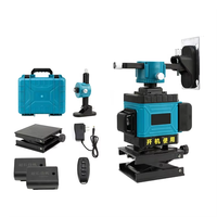 Niveau laser vert 4D 16 lignes multifonctionnel de qualité industrielle et DIY, précision de +/-1/8 po sur 35 pi, 360 degrés, livraison directe