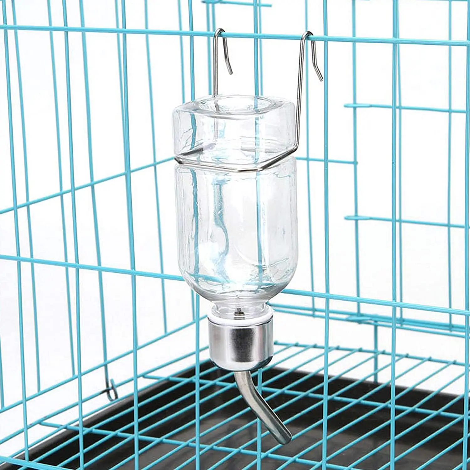 No Drip Automatic Hanging Water Bottle with Stainless Steel ball Small Animal Water Feeder Bottle