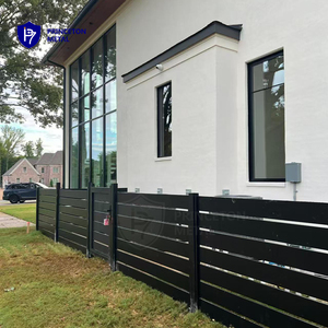 Recinzioni a Doghe Semi-Privacy in Alluminio Premium Nero Moderno e Elegante Princeton <span class=keywords><strong>per</strong></span> Sicurezza Perimetrale o Confini di Proprietà - Product Image 6