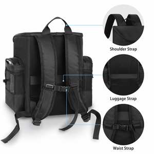 Large Capacity Hairstylist Travel <b>Backpack</b> with Heat-Resistant Lining Adjustable Dividers Multiple Pockets Cosmetology <b>Bag</b> - Product Image 5