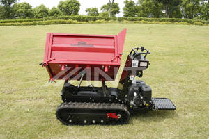 Mini Track Dumper Cargador de autodescarga hidráulico 1000kg Capacidad de carga pesada Power Barrow Bomba de BY1000-Piaton - Product Image 5