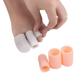 Protecteur d'<span class=keywords><strong>orteils</strong></span> en gel de silicone de haute qualité, très élastique, anti-friction, réductible en taille, coussin de séparation <span class=keywords><strong>pour</strong></span> les <span class=keywords><strong>orteils</strong></span>, soulagement de la douleur - Product Image 1