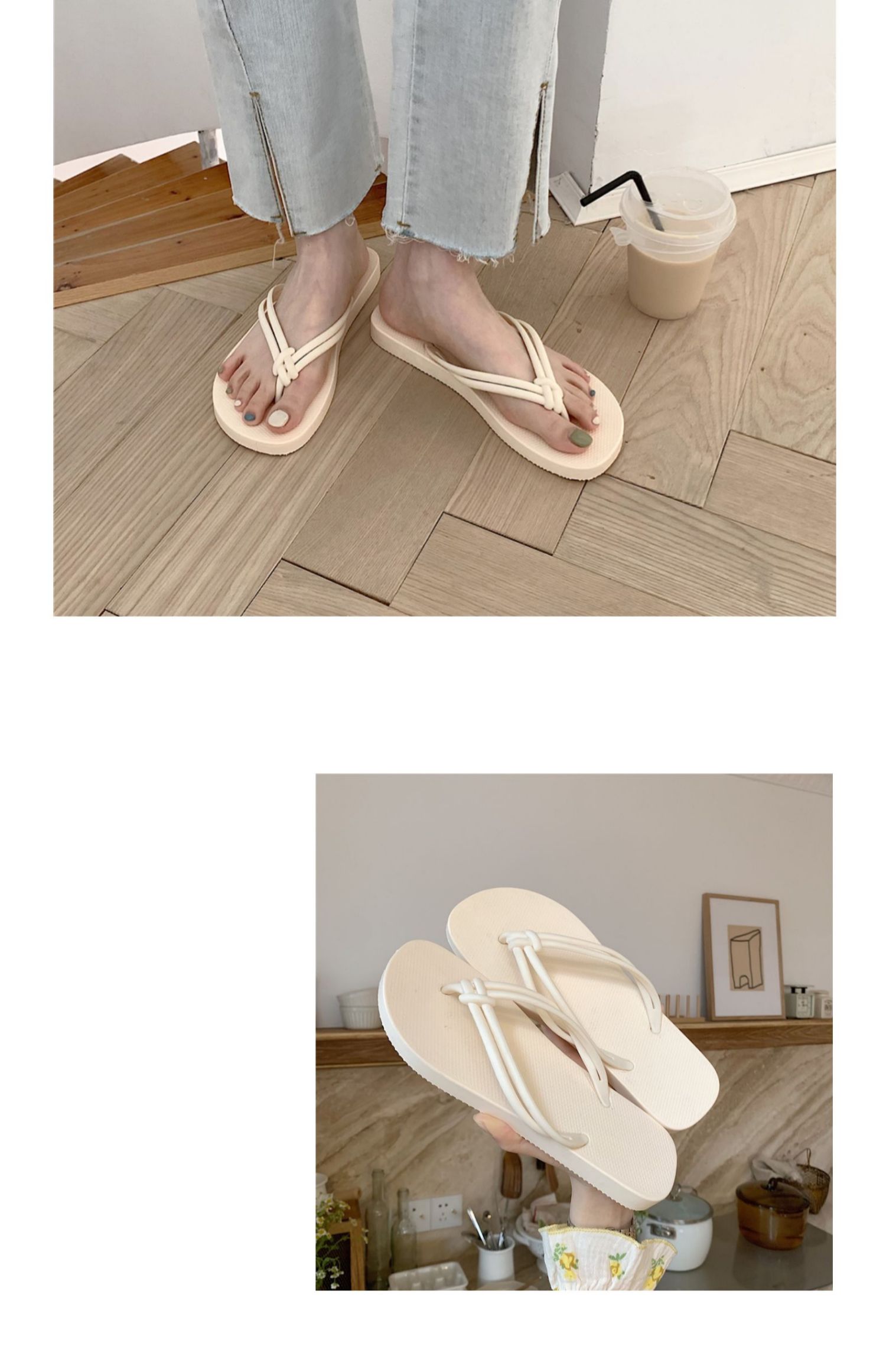 Ladies Filp Flops Slippers Cheap Wholesale PE Filpflops Women Fashion Beach Shoes