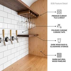 Remorque alimentaire vintage pour boissons, chariot de bar mobile, remorque personnalisée pour café et jus avec système d'<span class=keywords><strong>eau</strong></span> et plan de travail pour événements - Product Image 2
