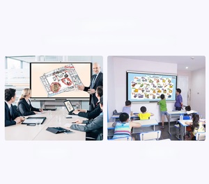 86 Inch LED AI <b>Camera</b> Interactive Display Built-in 48MP Auto Tracking <b>Camera</b> 8-Mic Array High-End Android Smart Board Dual OS - Product Image 4