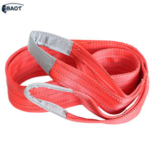 Sangles de levage verticales en nylon robustes Baot de 40 pouces, 2200 livres, 1 œil plat, facteur de sécurité 5:1, longueur personnalisable - Product Image 3