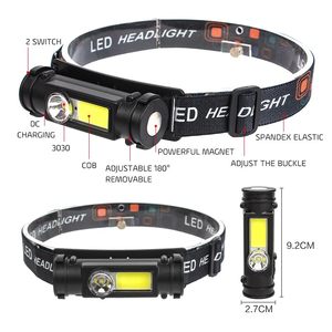 800Lumens Fishing Headlamp USB Rechargeable <b>LED</b> Head Light Head Torch for Camping Outdoor Work Battery Not Included Wholesale - Product Image 6